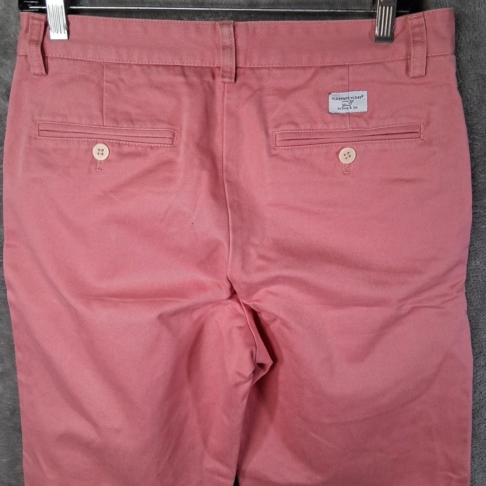 Vineyard Vines Club Pants Men‎ Size 30x32 Pink Straight Leg Chino Preppy